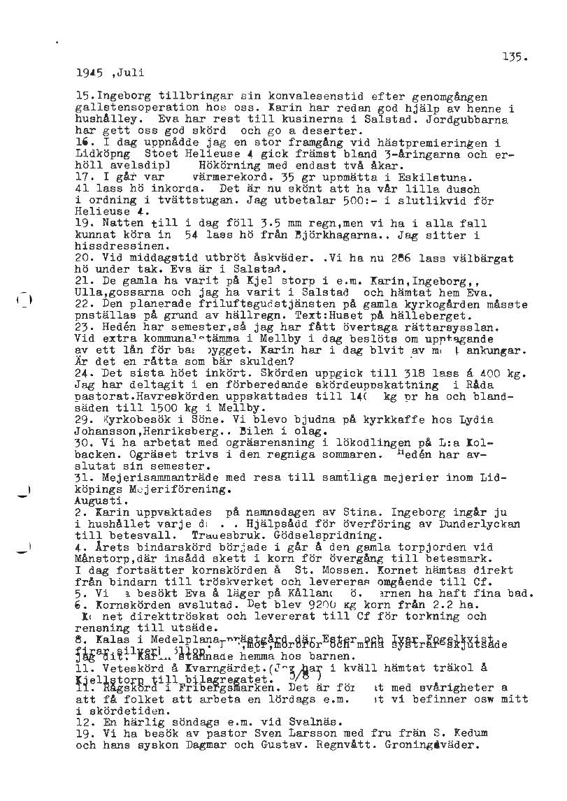 Mellbydagboken del 2 1944-1956