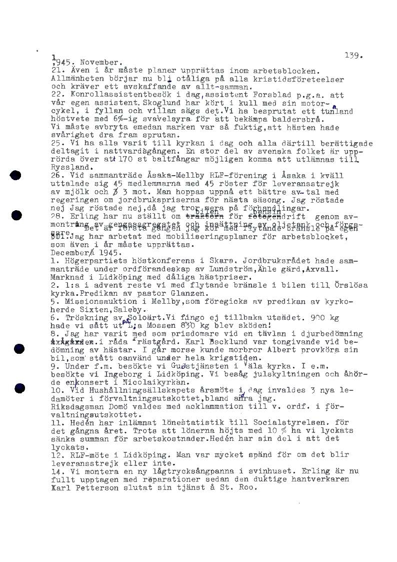 Mellbydagboken del 2 1944-1956