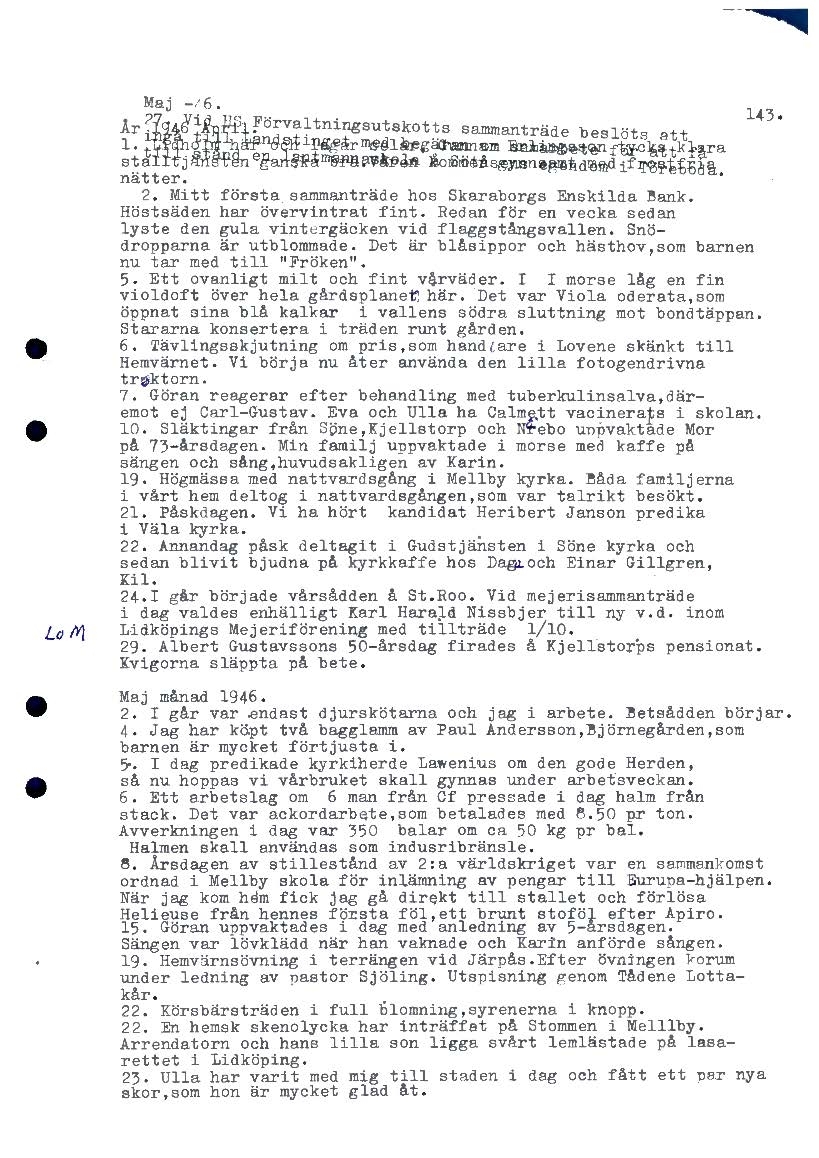 Mellbydagboken del 2 1944-1956