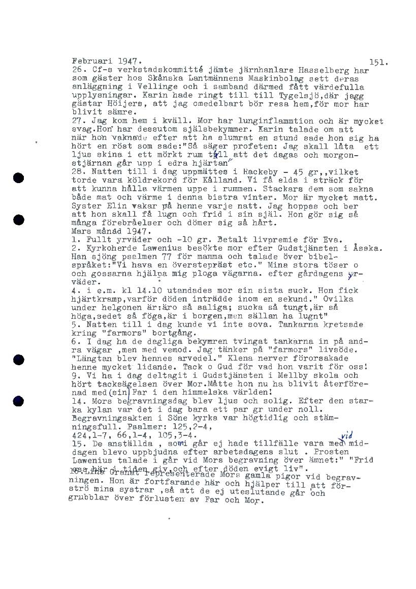 Mellbydagboken del 2 1944-1956