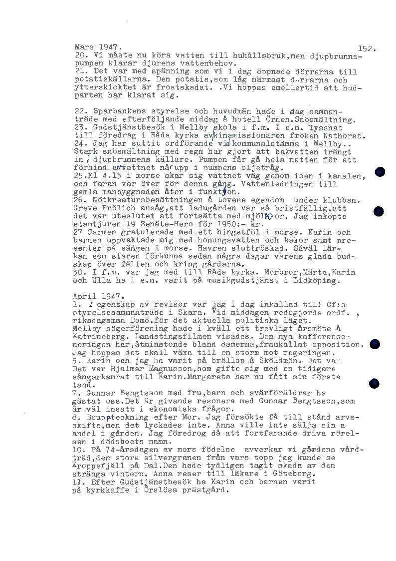Mellbydagboken del 2 1944-1956