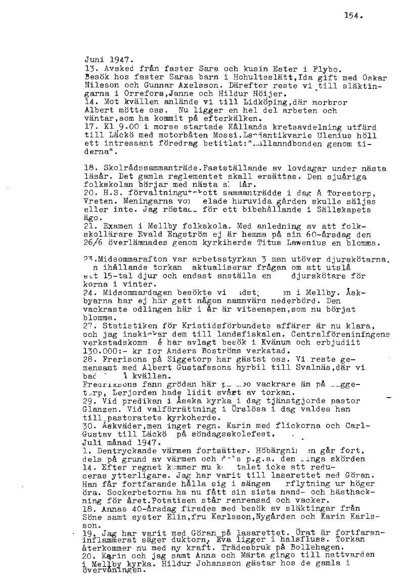 Mellbydagboken del 2 1944-1956