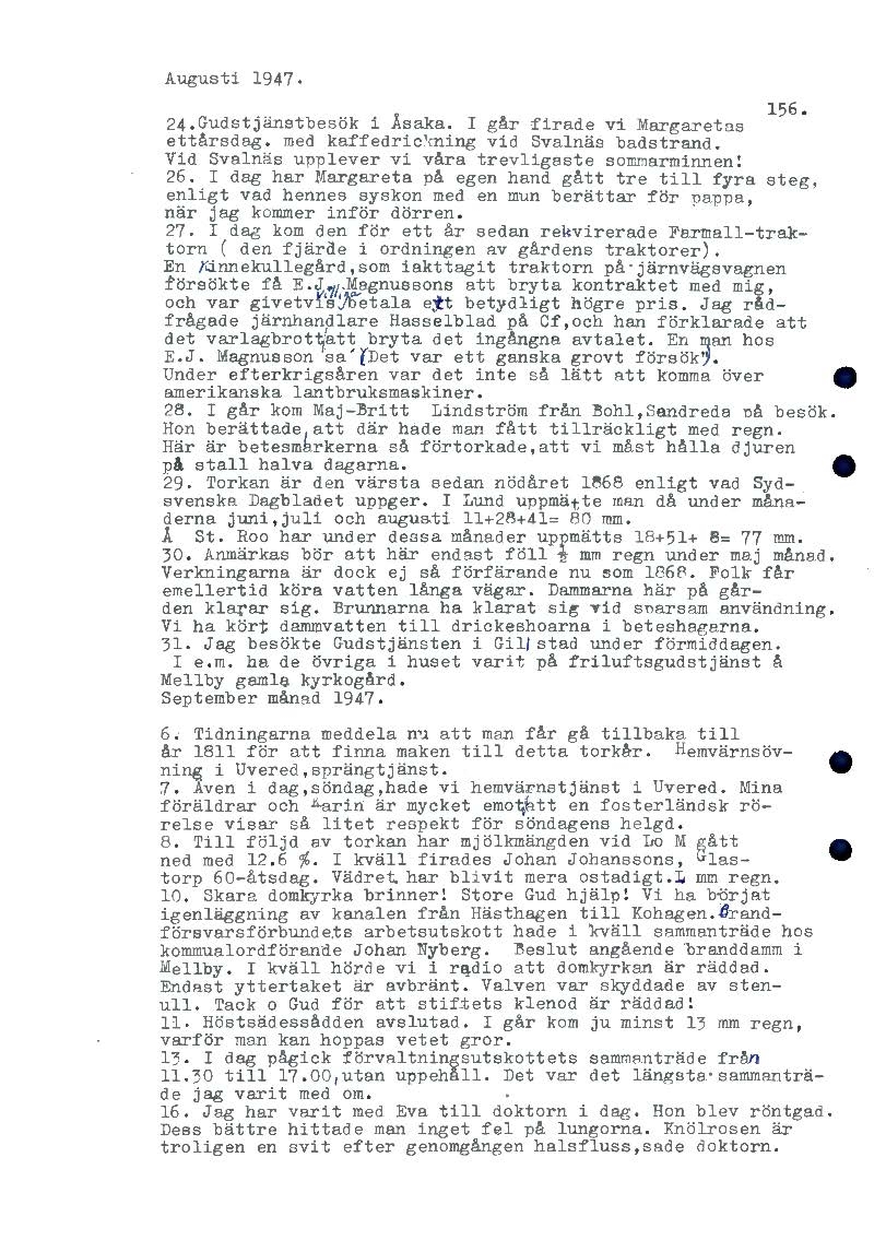 Mellbydagboken del 2 1944-1956