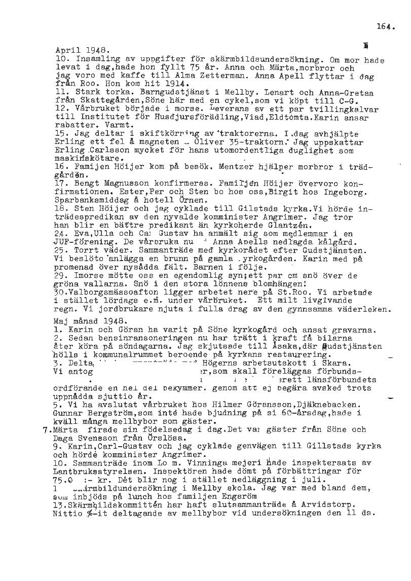 Mellbydagboken del 2 1944-1956