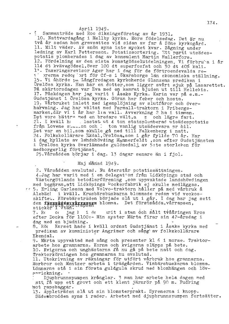 Mellbydagboken del 2 1944-1956