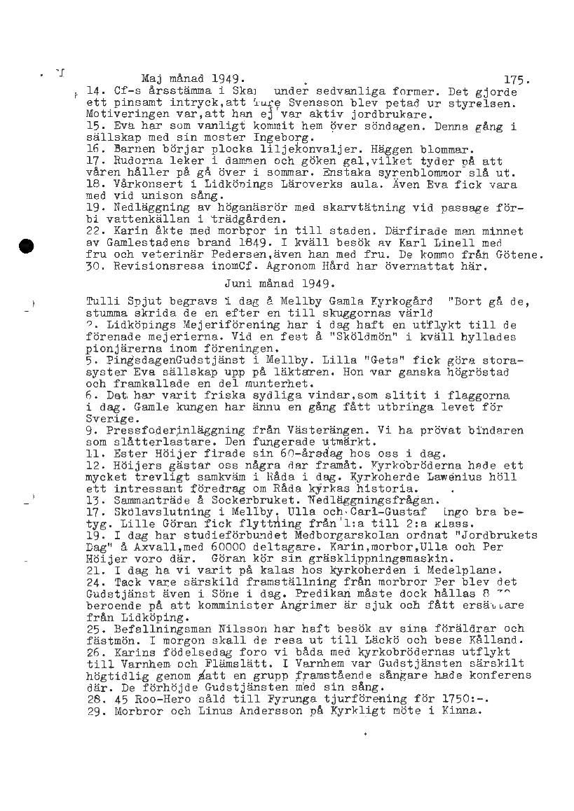 Mellbydagboken del 2 1944-1956