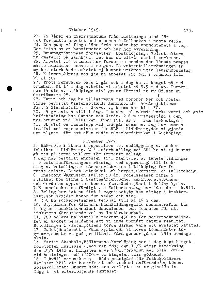 Mellbydagboken del 2 1944-1956