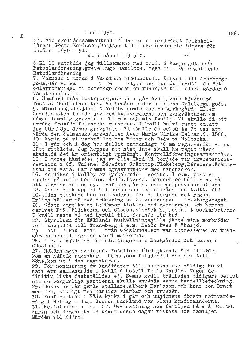 Mellbydagboken del 2 1944-1956