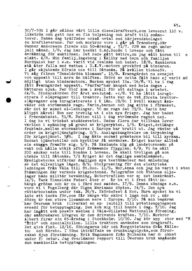 Mellbydagboken del 1 1923-1943