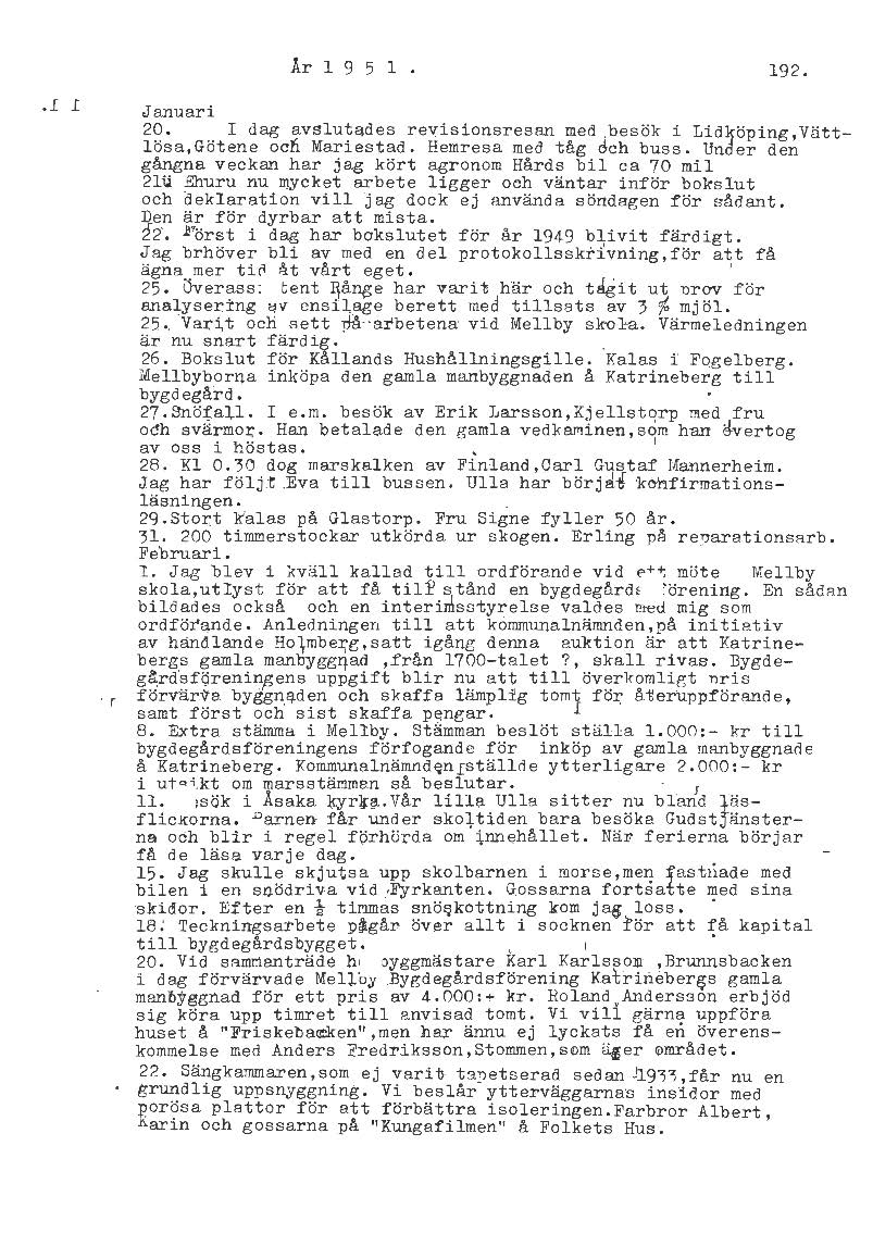 Mellbydagboken del 2 1944-1956