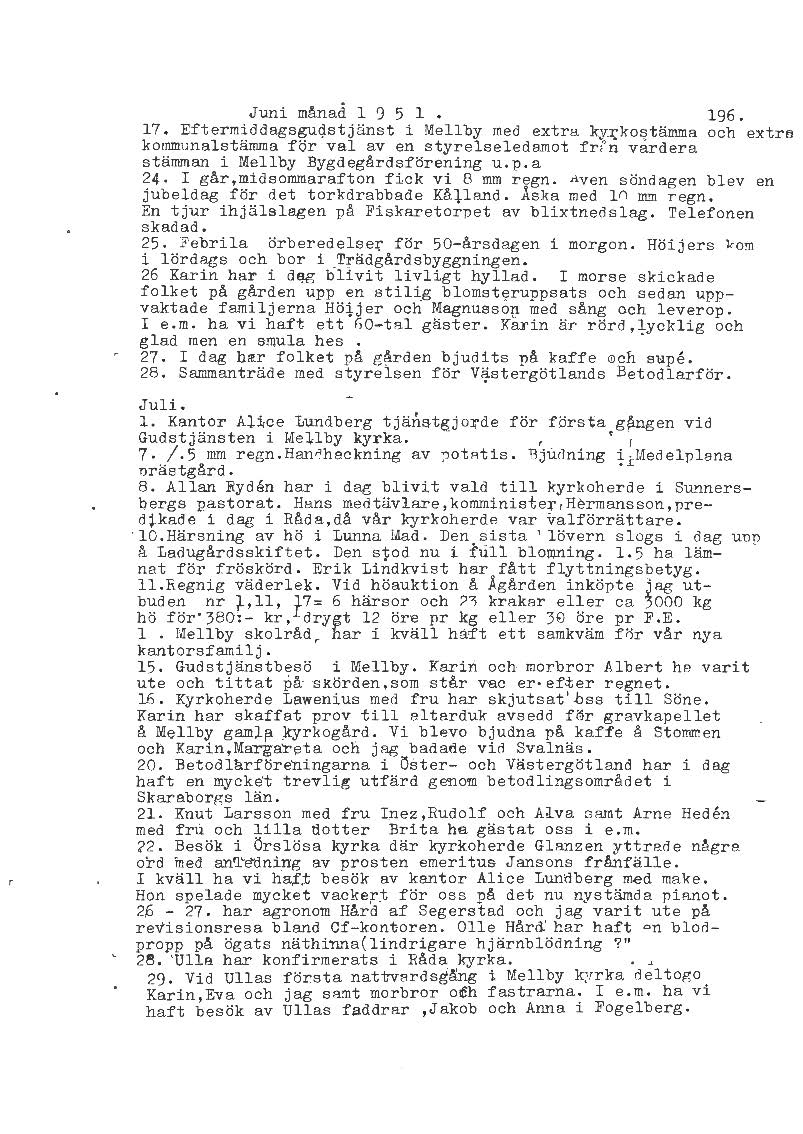Mellbydagboken del 2 1944-1956
