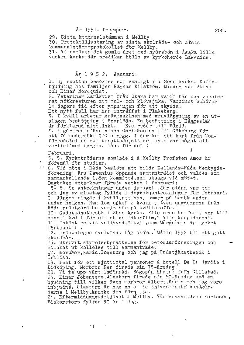 Mellbydagboken del 2 1944-1956