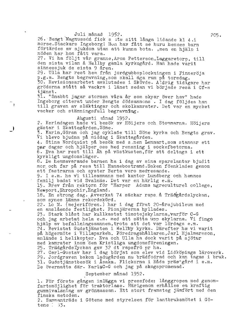 Mellbydagboken del 2 1944-1956