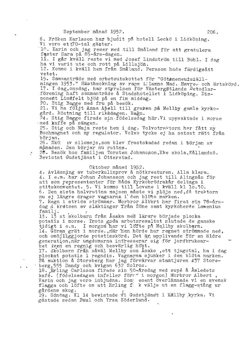Mellbydagboken del 2 1944-1956
