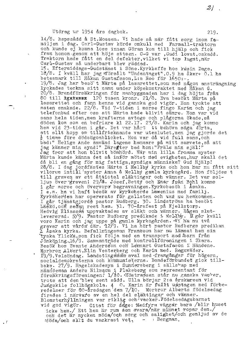 Mellbydagboken del 2 1944-1956
