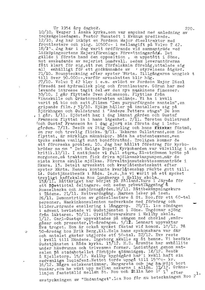 Mellbydagboken del 2 1944-1956