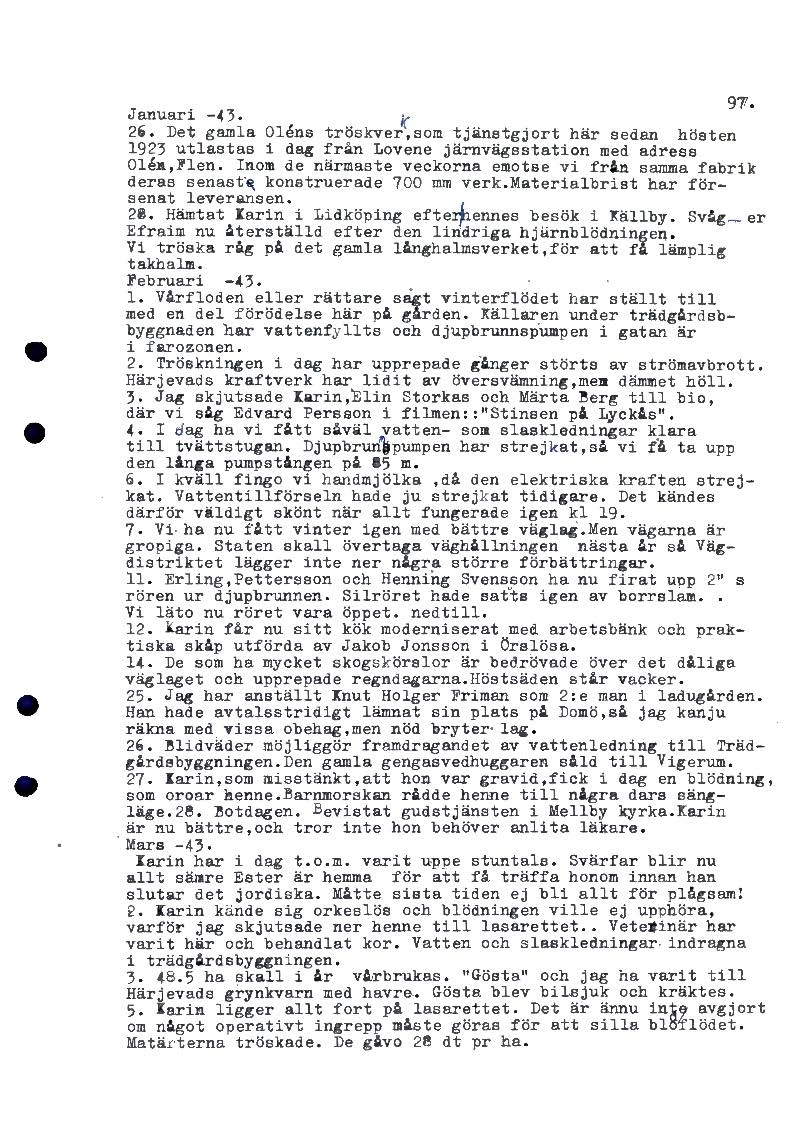 Mellbydagboken del 1 1923-1943