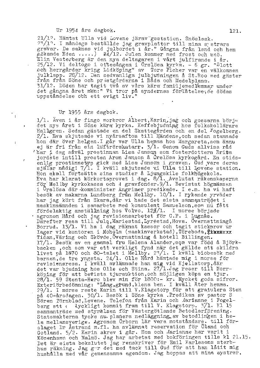 Mellbydagboken del 2 1944-1956