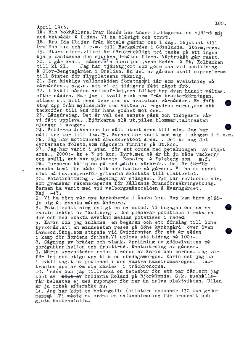 Mellbydagboken del 1 1923-1943