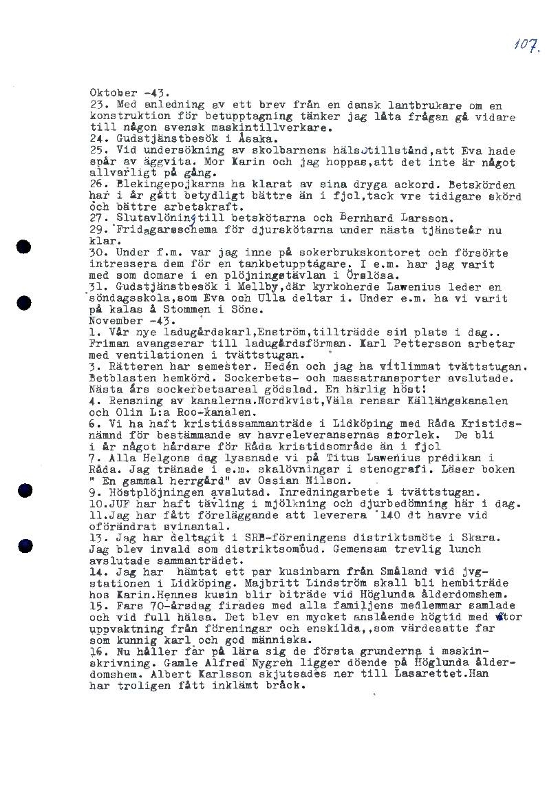 Mellbydagboken del 1 1923-1943