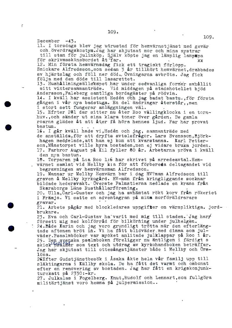 Mellbydagboken del 1 1923-1943