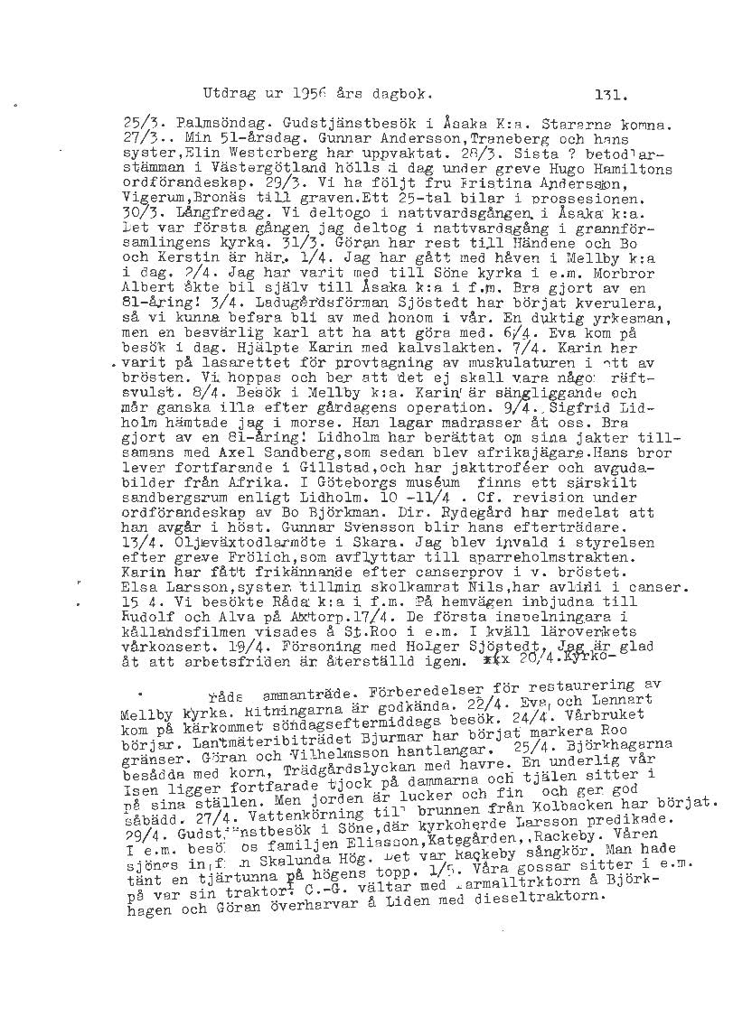 Mellbydagboken del 2 1944-1956