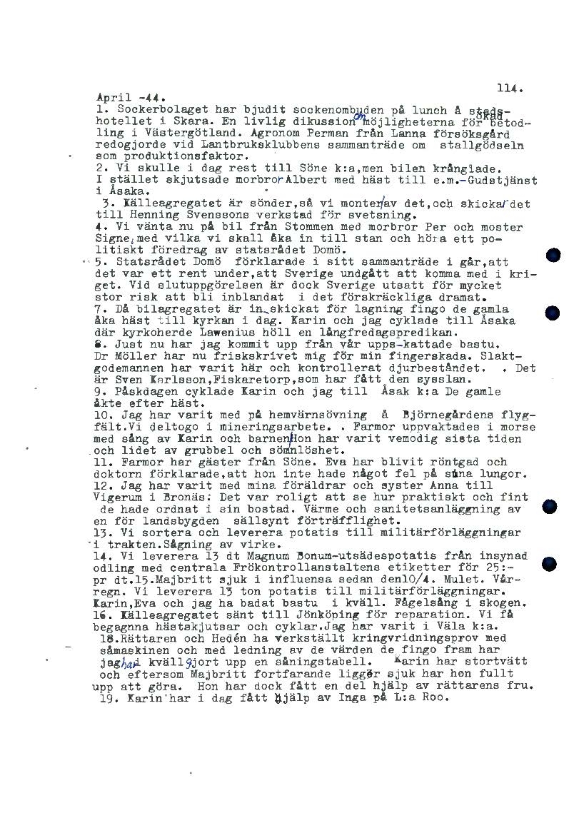 Mellbydagboken del 1 1923-1943