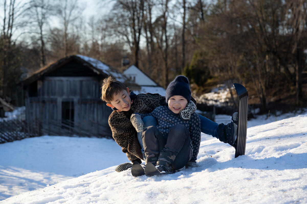 To gutter med stompeski