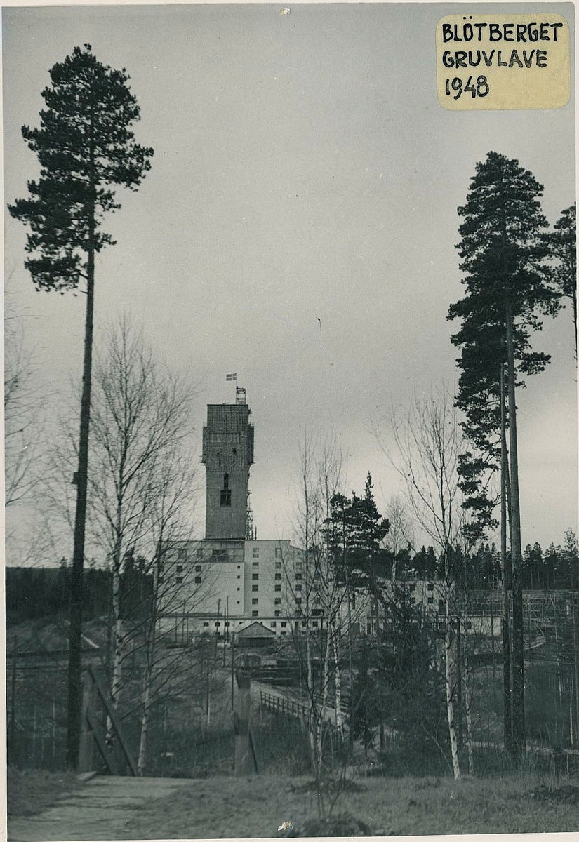 Bergslagsgruvan, Blötberget. Bild dokumentation av gruvanläggning 1946-1948.