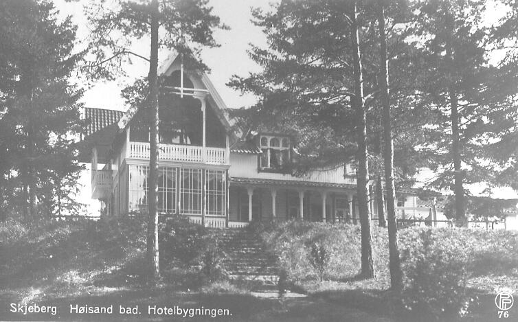76. Skjeberg, Høisand bad. Hotellbygningen