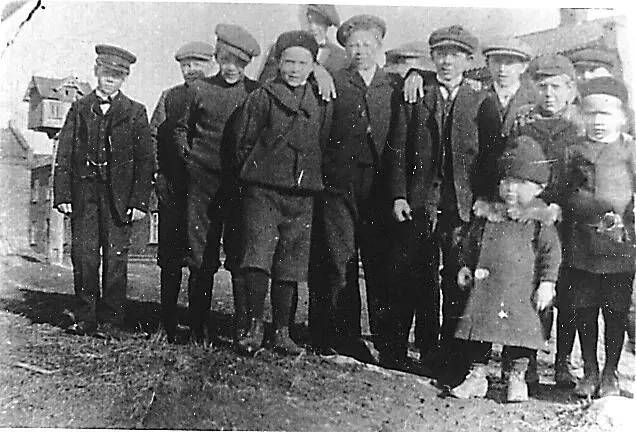 Barn på  St. Olavs Vold, ca. 1910