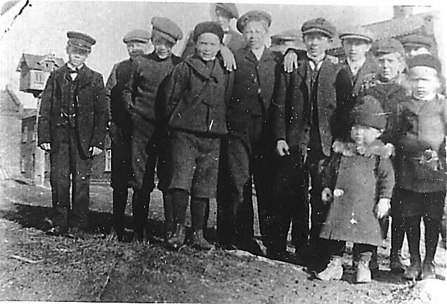 Barn på  St. Olavs Vold, ca. 1910