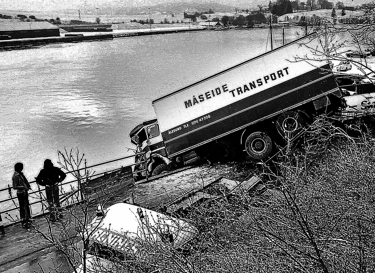 Fotoblikk, Sannesund, dramatisk utforkjøring 1978