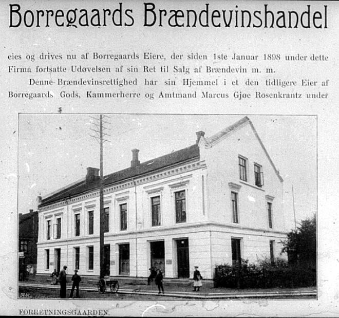 Borregaards brennevinshandel på Lilletorget