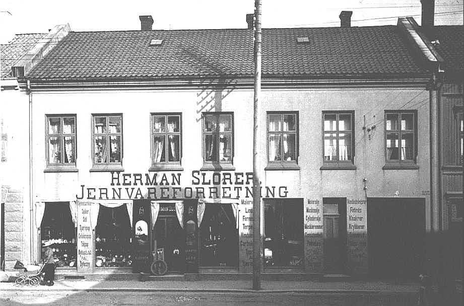 Herman Slorers forretning på Lilletorvet