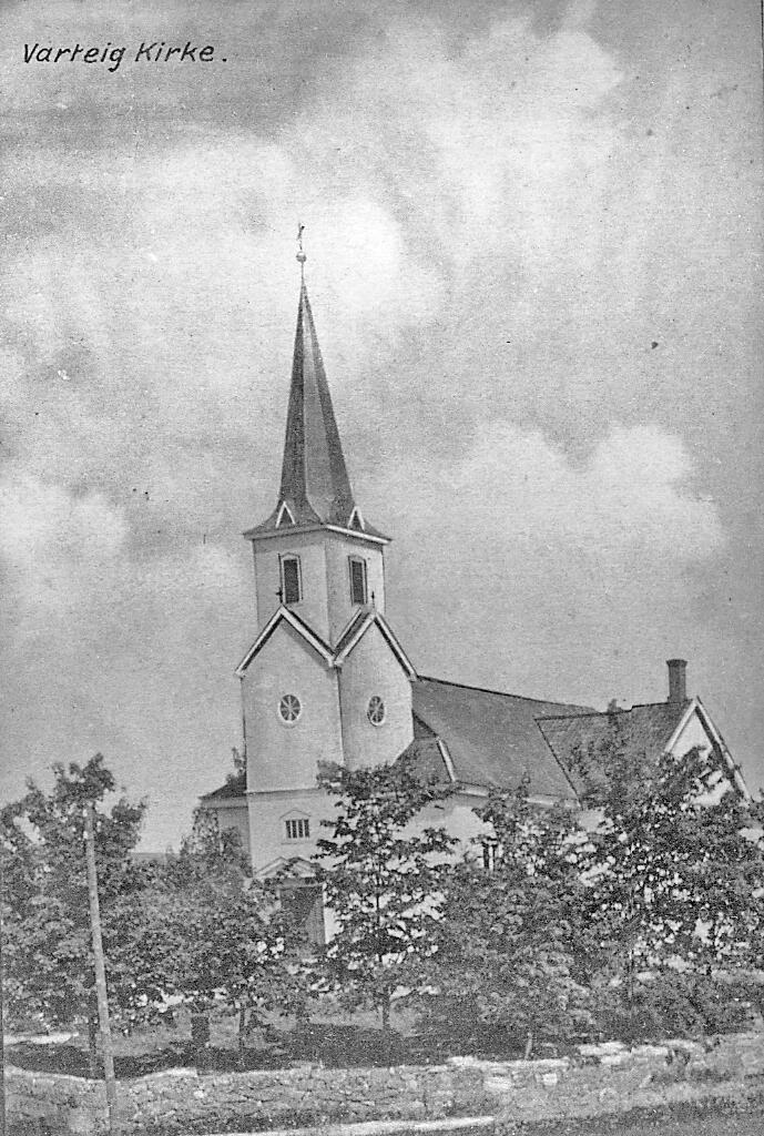 Varteig kirke sett fra sydvest