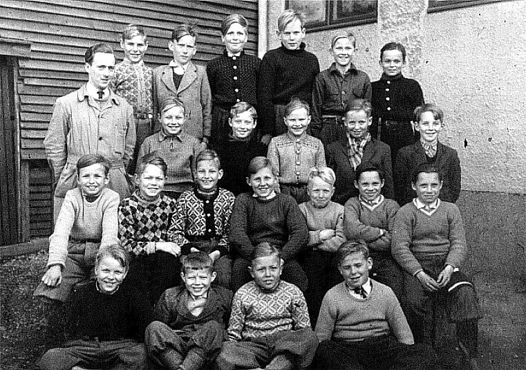 Sandesundsveien skole, klasse, 1948