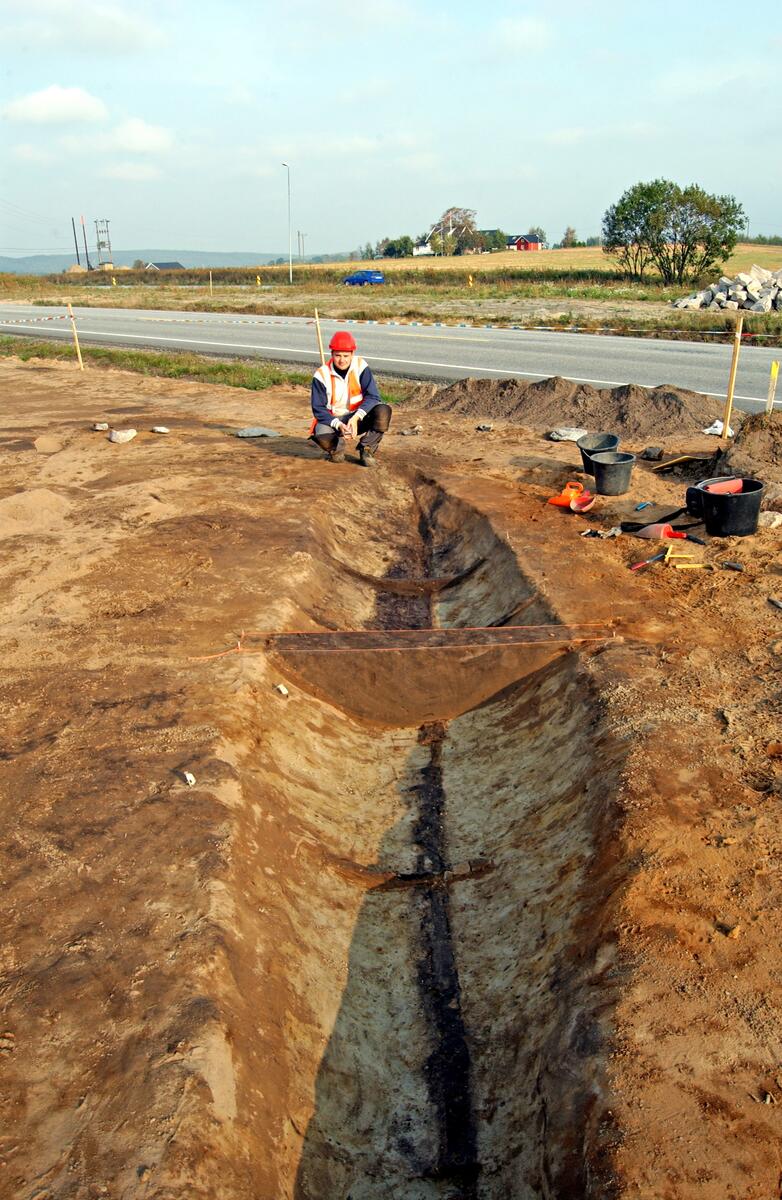 Skipsgrav avdekket under arkeologiske utgravninger på Bjørnstad