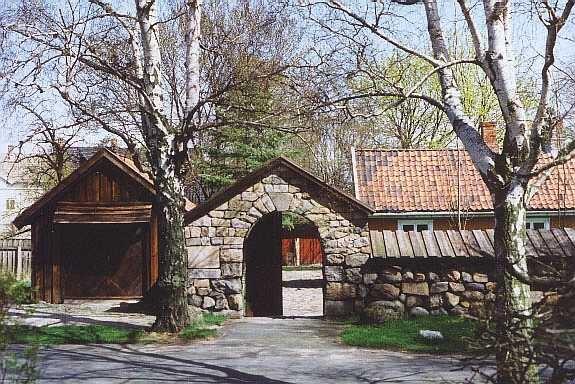 Borgarsyssel museum - inngang til gammel vaktmesterbolig