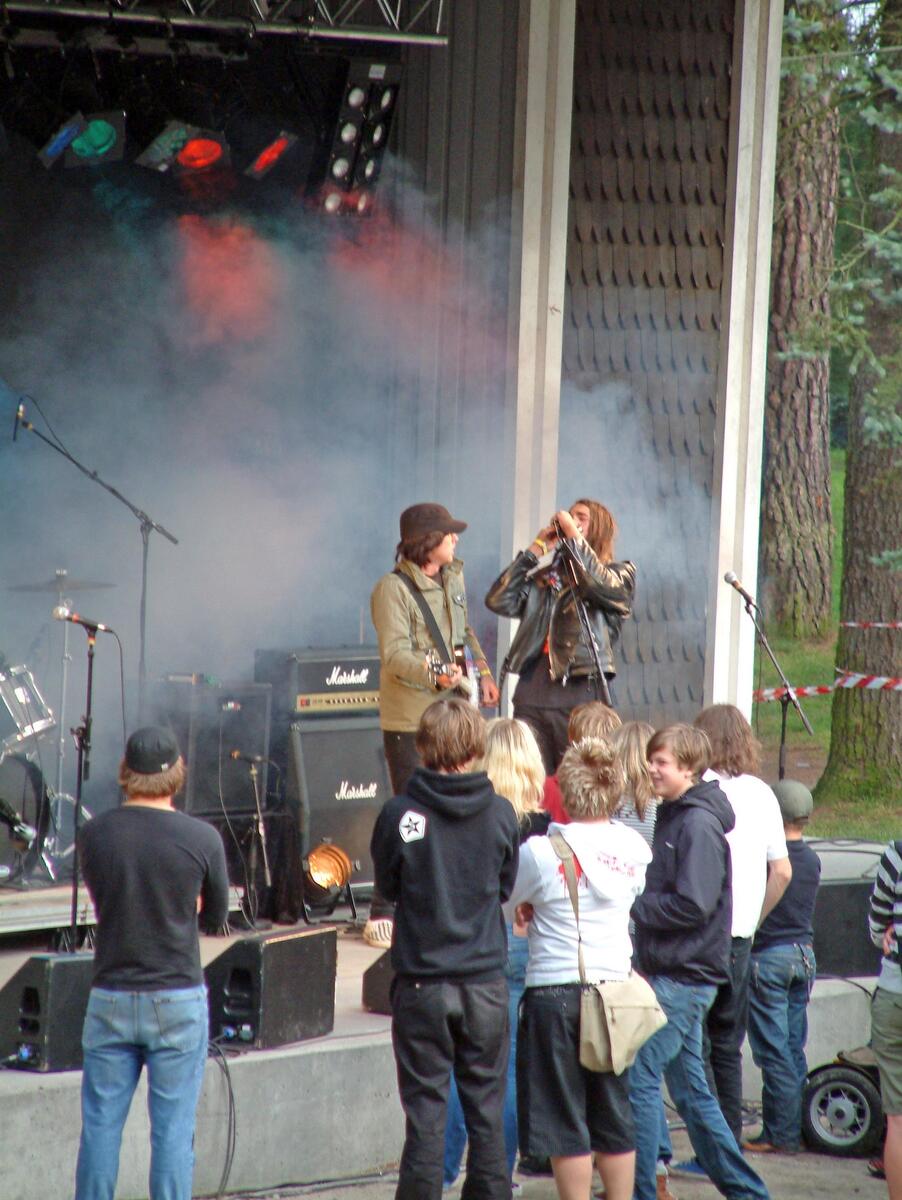 Rockekonsert for ungdom i Kulåsparken