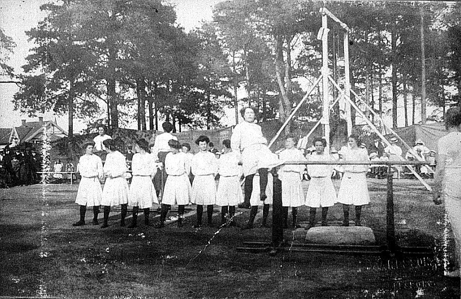 Sarpsborg turnforening på Smaalenenes turnstevne i Kulås, 12. juni 1910