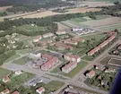 Vy över centrala delarna av Ljungsbro 1964.