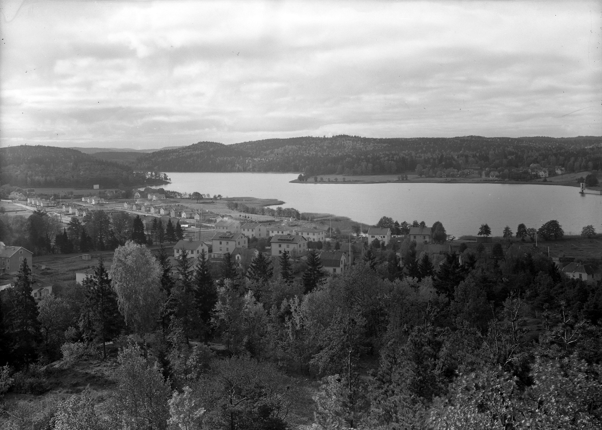 Vy från Häradsberget mot Stockslycke, 1940-talets slut.