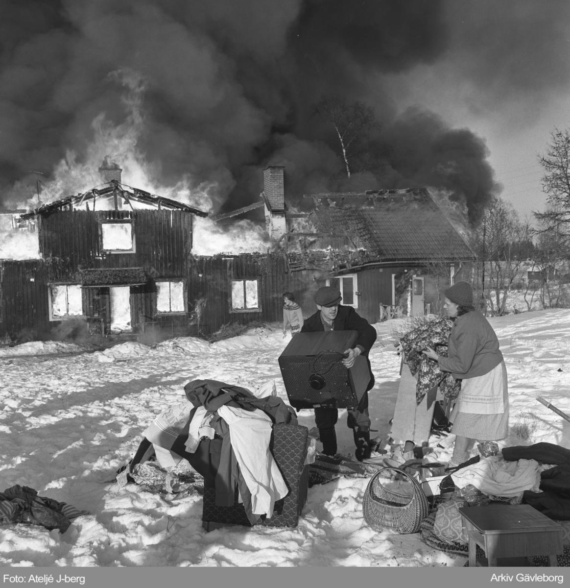 Brand, Hilleviksvägen 1962.