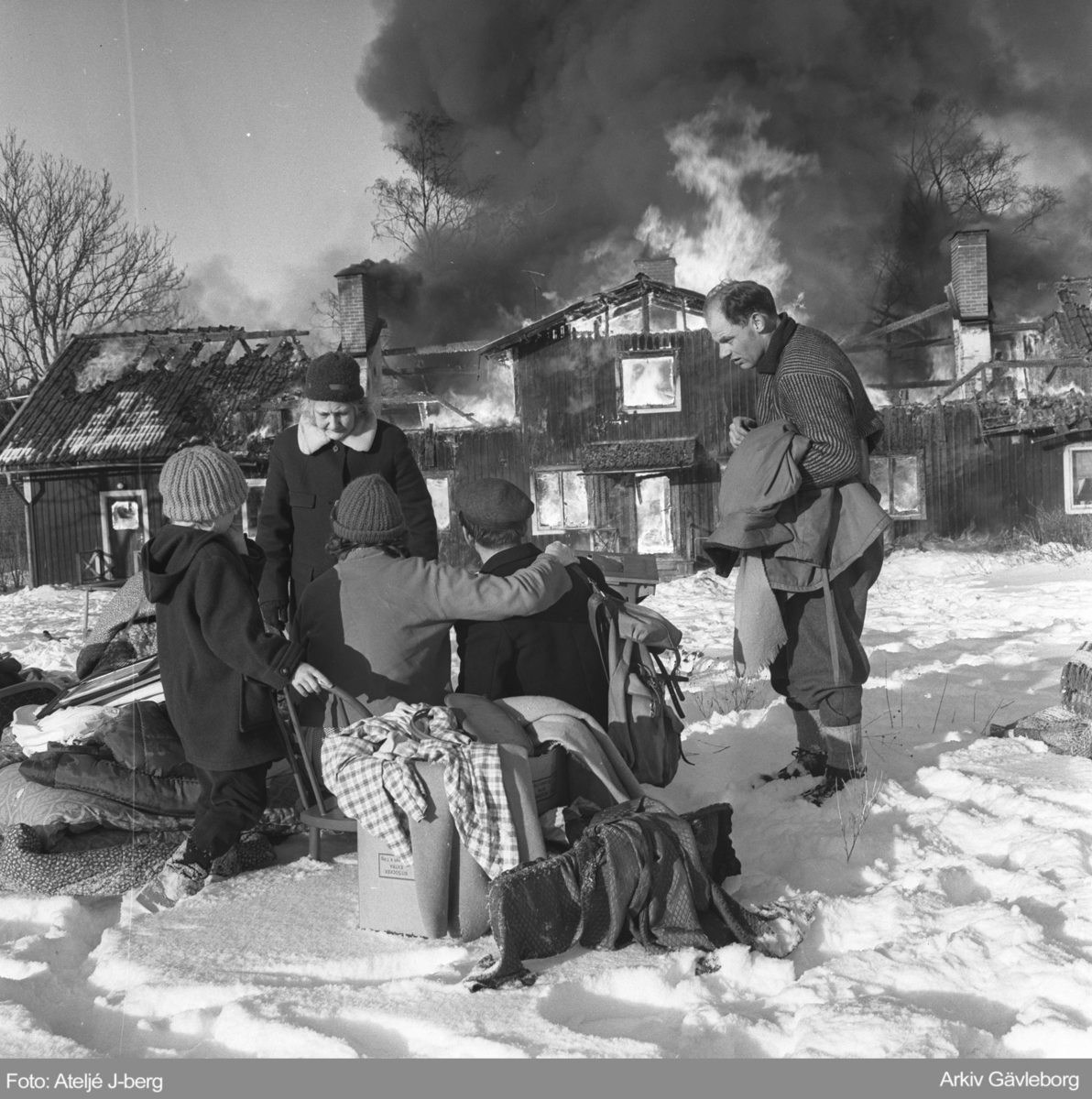 Brand, Hilleviksvägen 1962.
