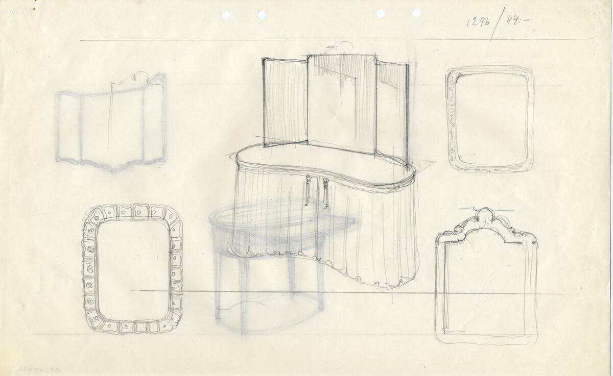 Sovrumsmöbler 88 st, skåp, sideboard, sekretärer, 47 st.