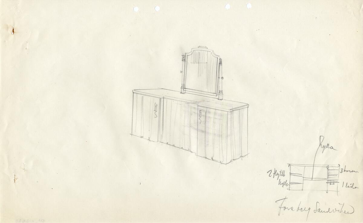 Sovrumsmöbler 88 st, skåp, sideboard, sekretärer, 47 st.