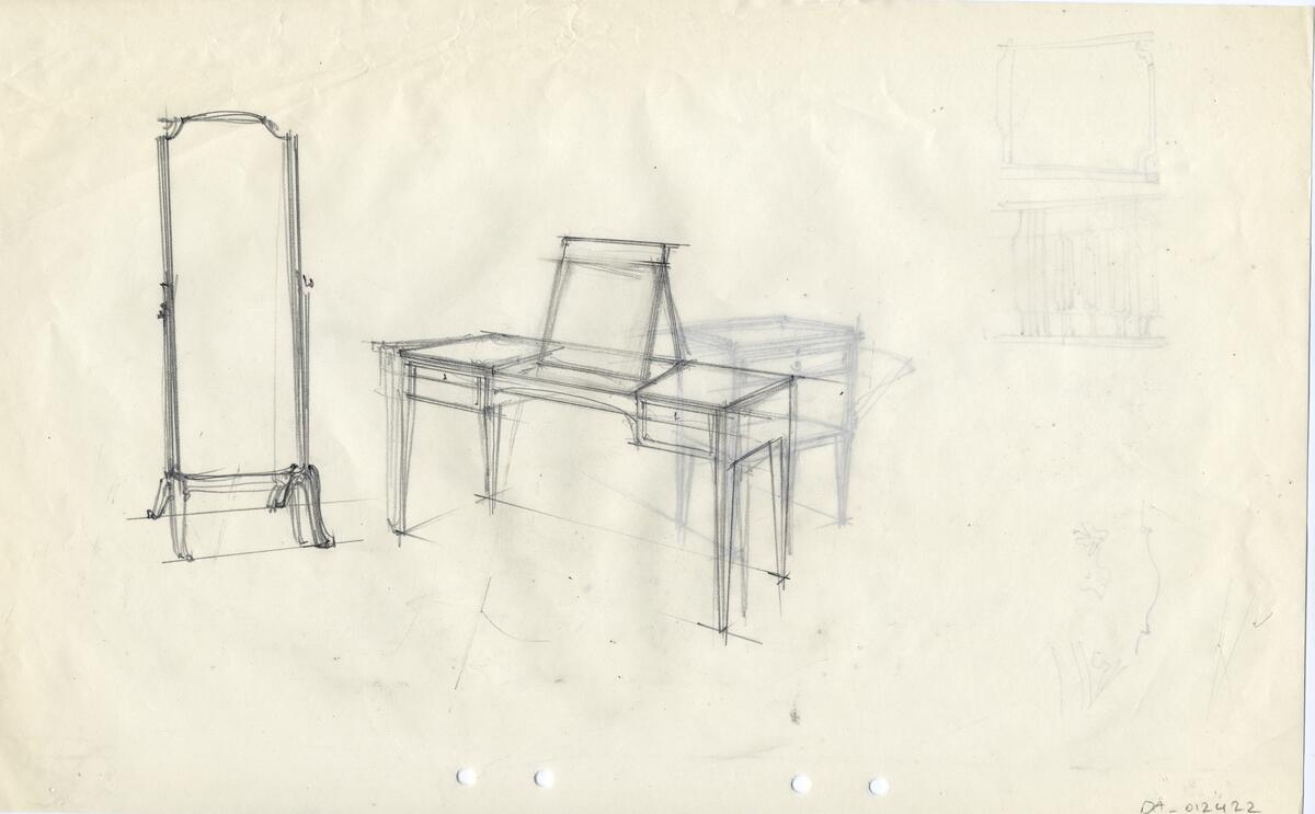 Sovrumsmöbler 88 st, skåp, sideboard, sekretärer, 47 st.