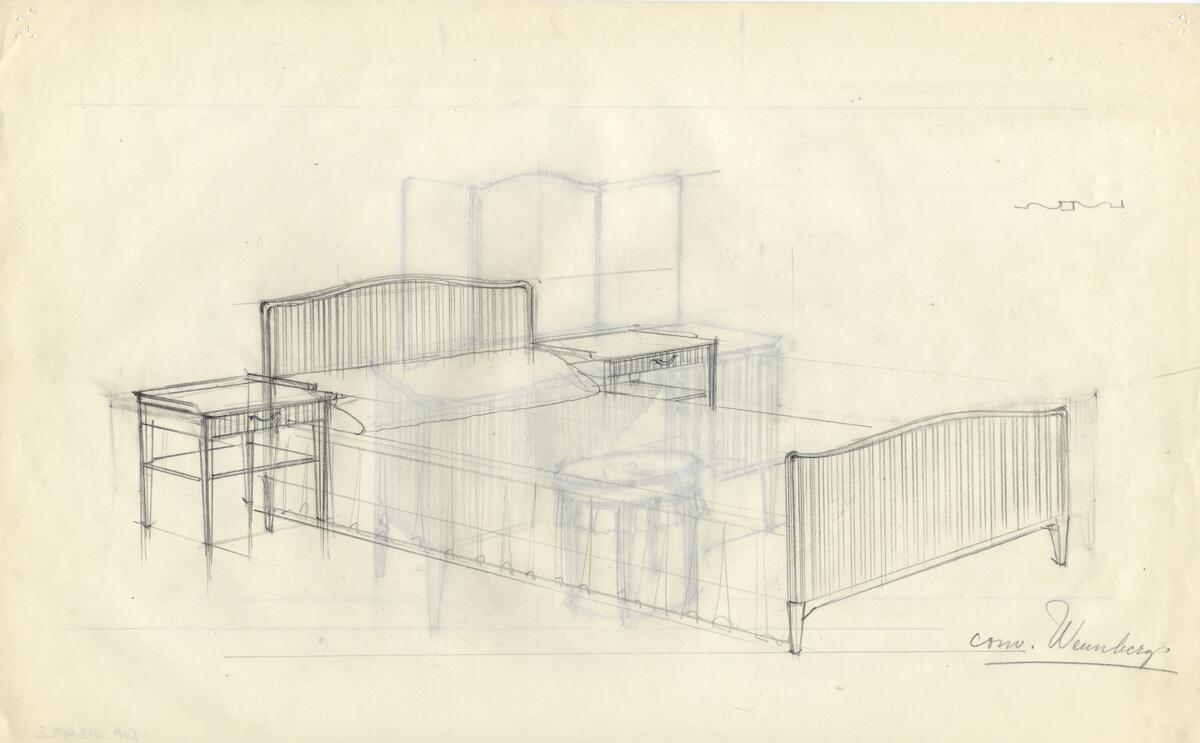 Sovrumsmöbler 88 st, skåp, sideboard, sekretärer, 47 st.