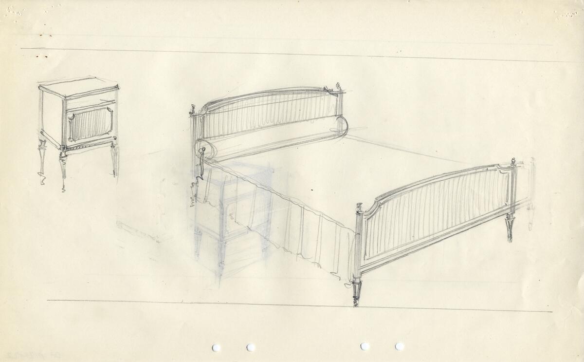 Sovrumsmöbler 88 st, skåp, sideboard, sekretärer, 47 st.